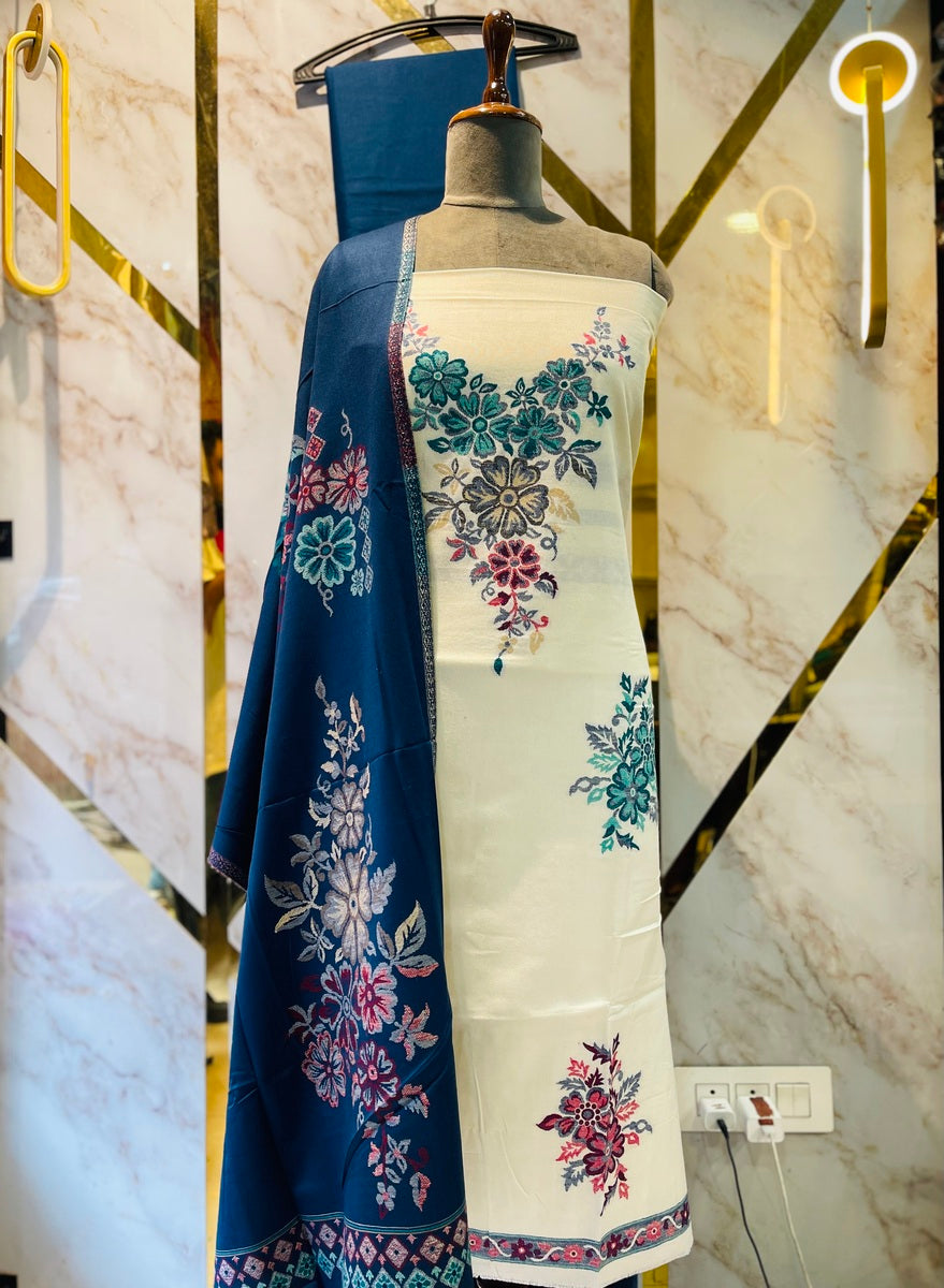 Premium kani Wollen Party Suits (100% Handmade)