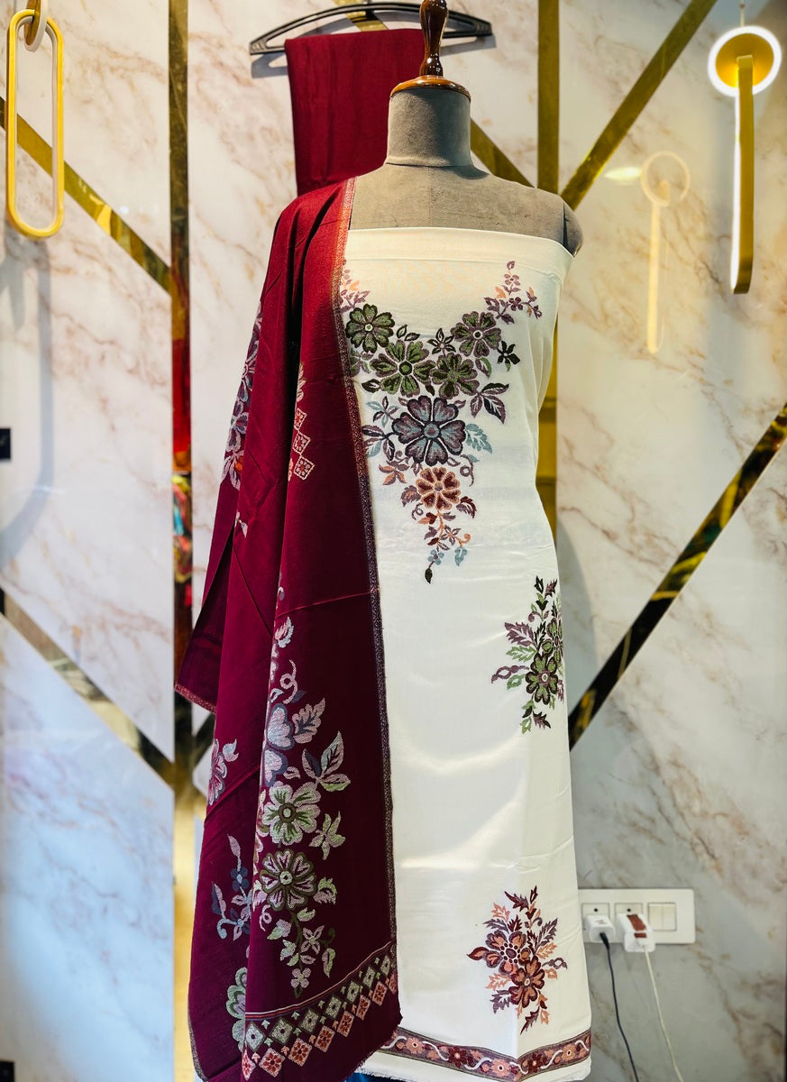 Premium kani Wollen Party Suits (100% Handmade)