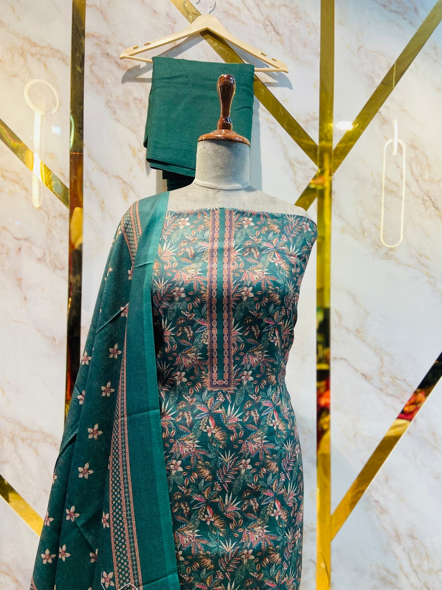Premium kashmiri  Pashmina kani print Suit