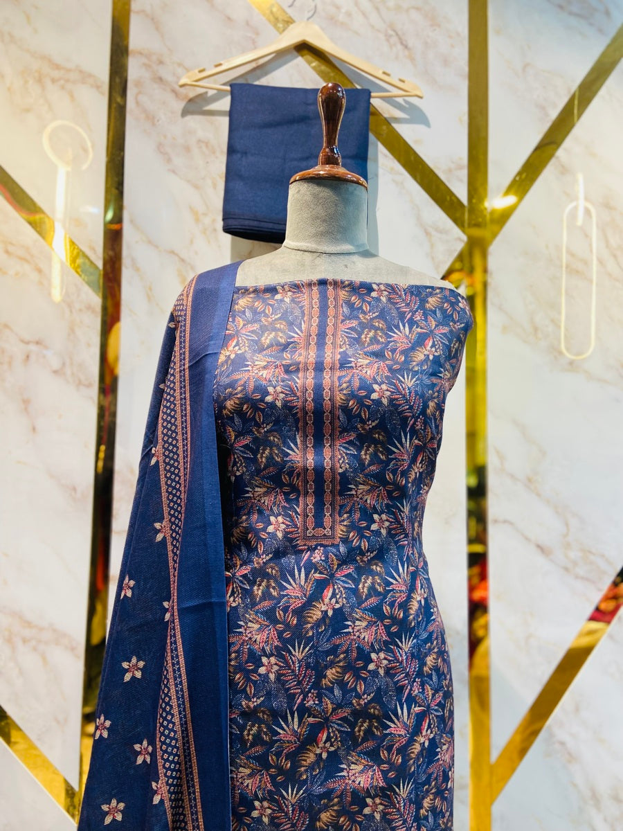 Premium kashmiri  Pashmina kani print Suit