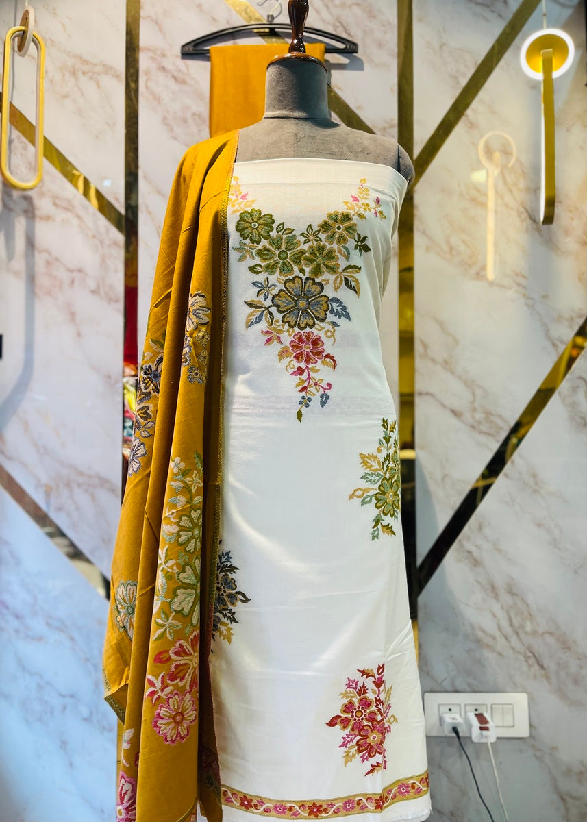 Premium kani Wollen Party Suits (100% Handmade)