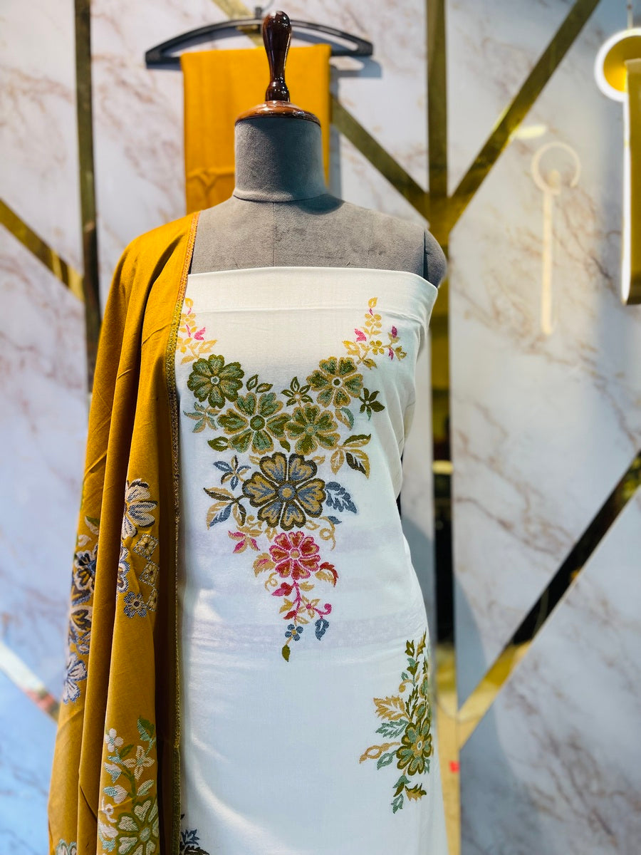 Premium kani Wollen Party Suits (100% Handmade)