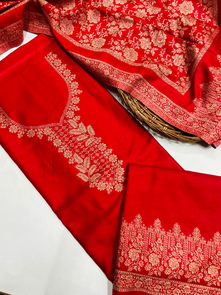 Premium kani Wollen Party Suits (100% Handmade)