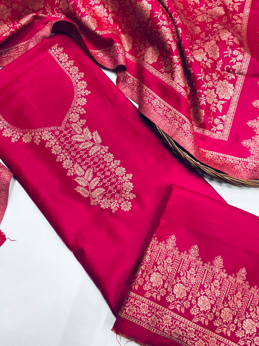 Premium kani Wollen Party Suits (100% Handmade)