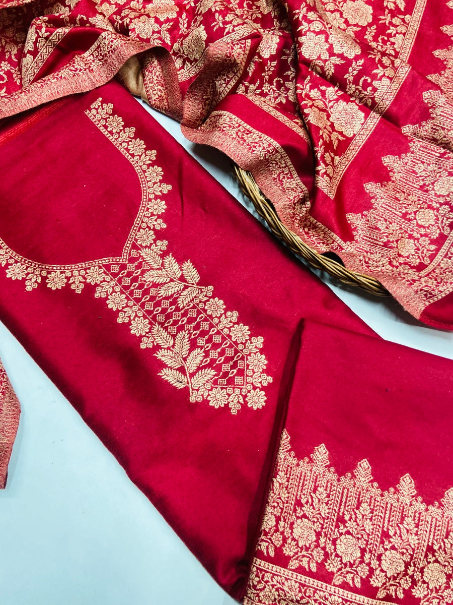 Premium kani Wollen Party Suits (100% Handmade)