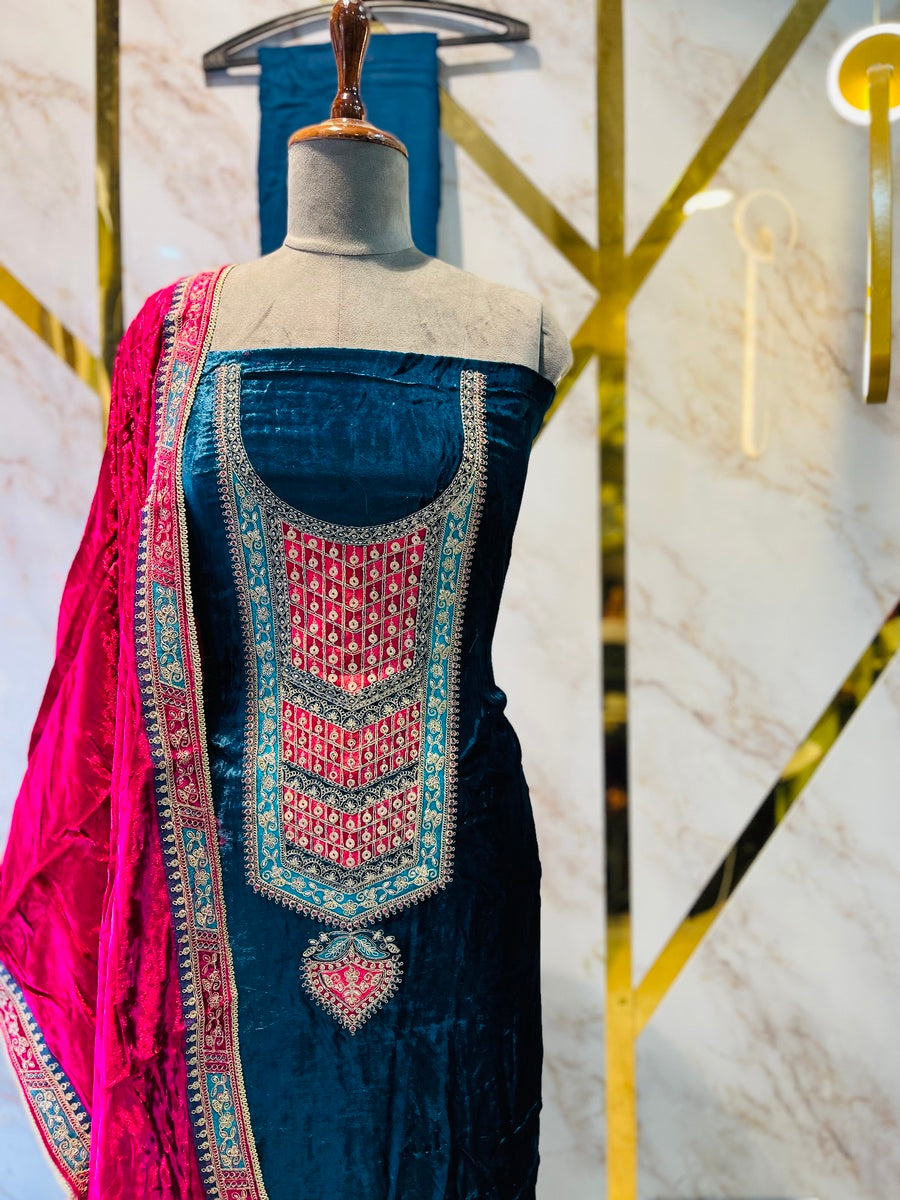 Premium makmal   velvet  🥶 suit