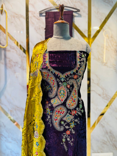 Premium makmal   velvet  🥶 suit