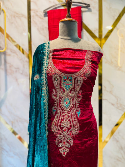 Premium makmal   velvet  🥶 suit