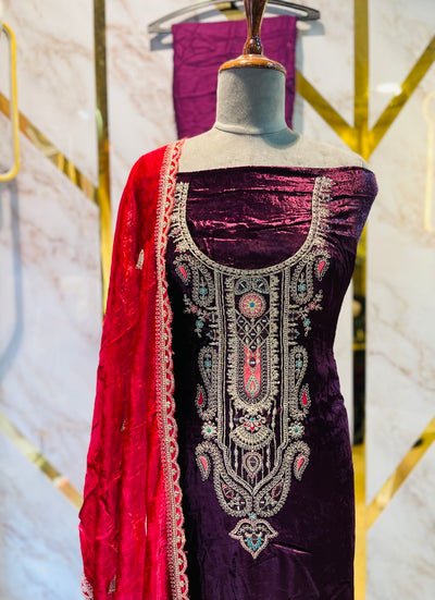 Premium makmal   velvet  🥶 suit