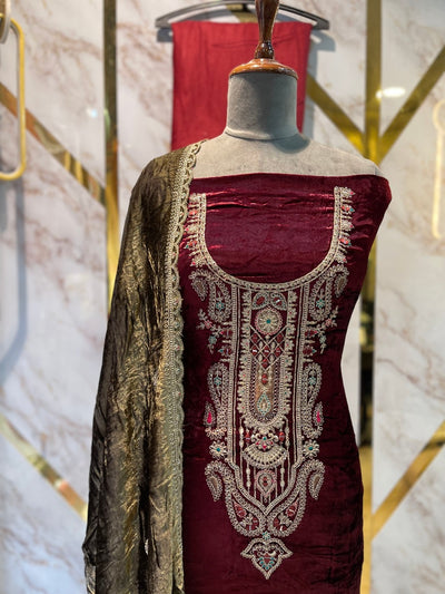 Premium makmal   velvet  🥶 suit