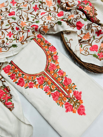 Kashmiri 🥶 winter pure suit (💯%handmade )