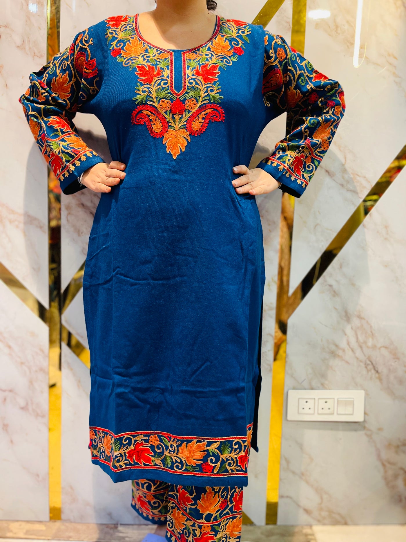 Beautiful  Kashmiri winter 🥶 Ready made cord set