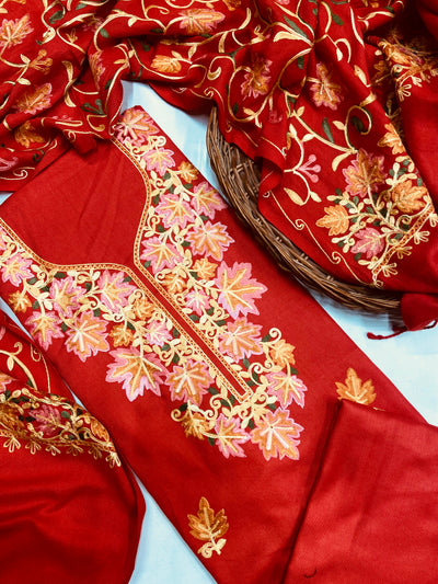 Kashmiri 🥶 winter pure suit (💯%handmade )