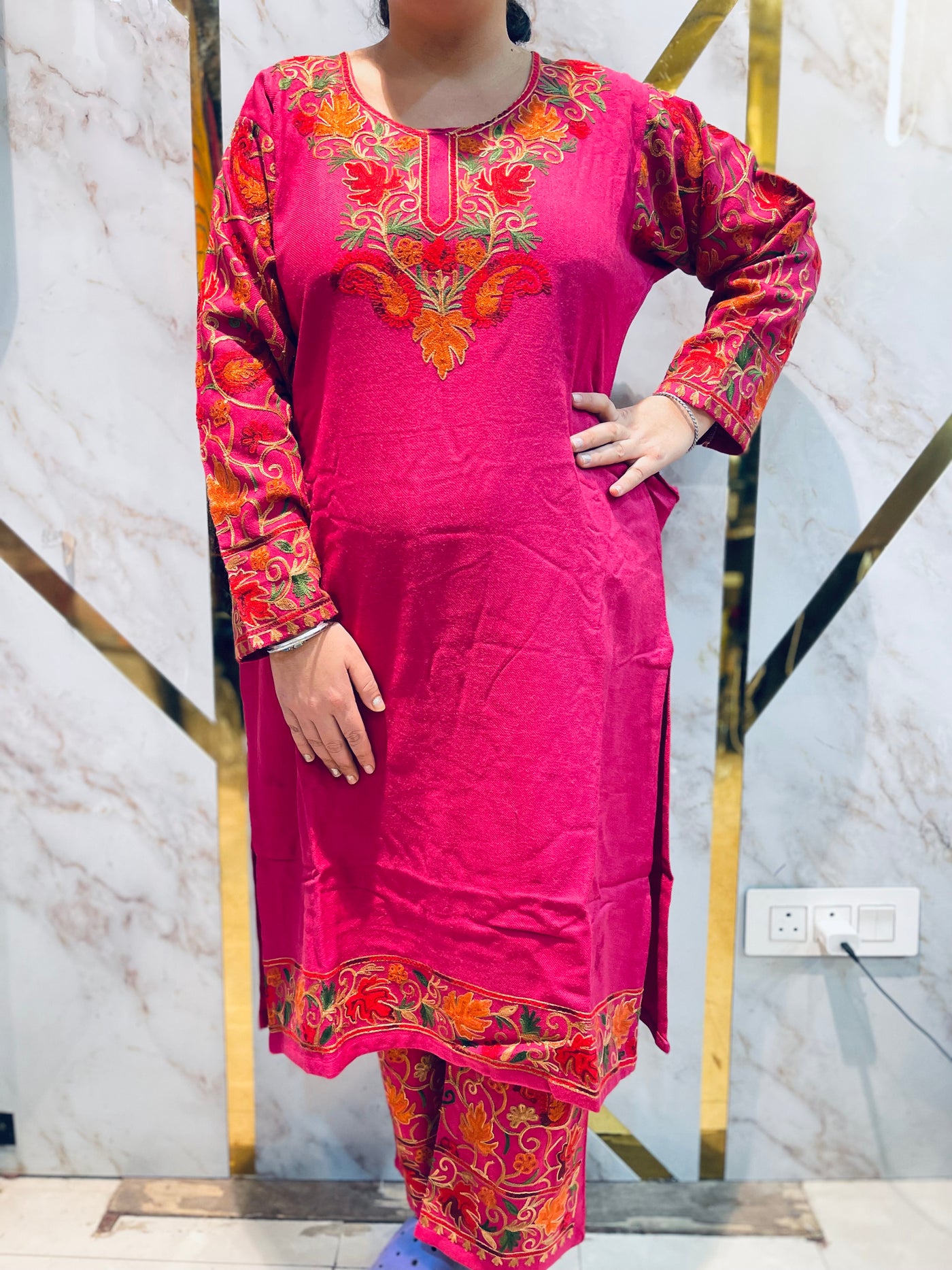 Beautiful  Kashmiri winter 🥶 Ready made cord set