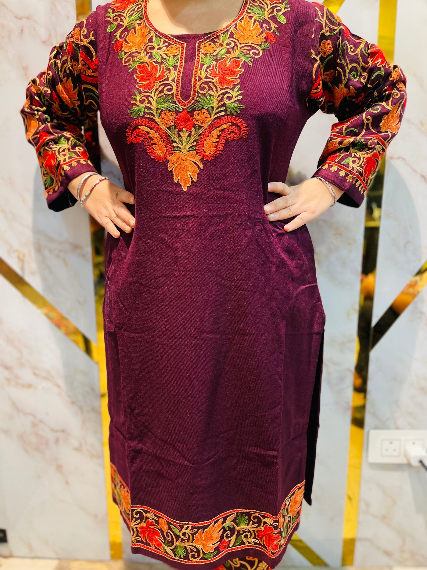 Beautiful  Kashmiri winter 🥶 Ready made cord set