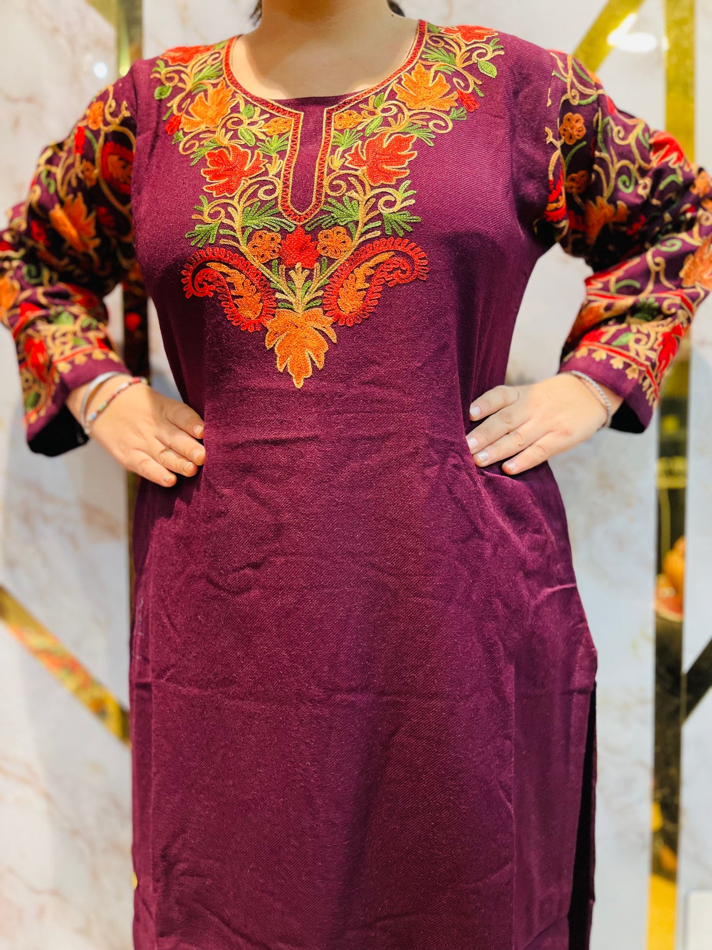 Beautiful  Kashmiri winter 🥶 Ready made cord set