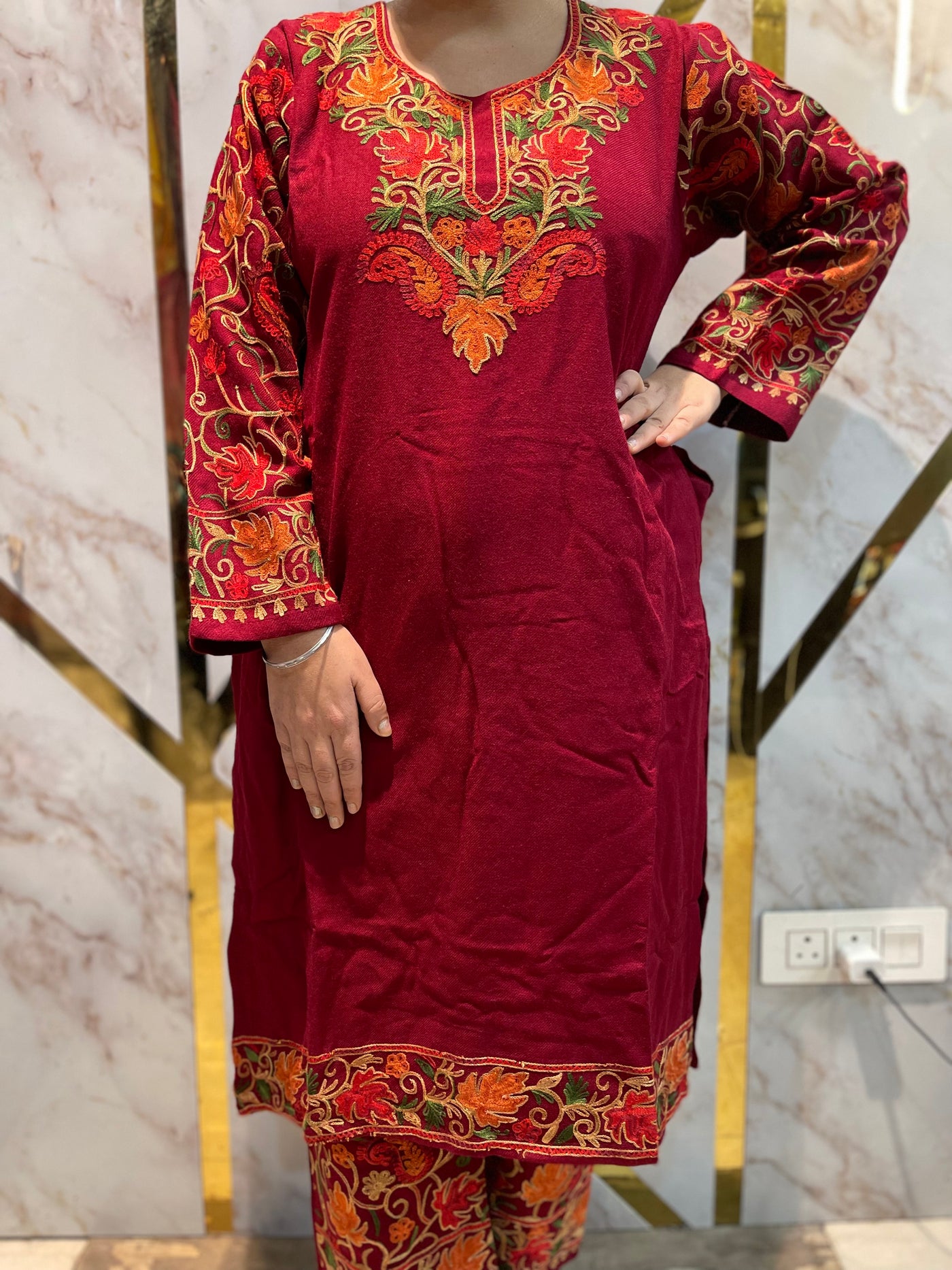 Beautiful  Kashmiri winter 🥶 Ready made cord set