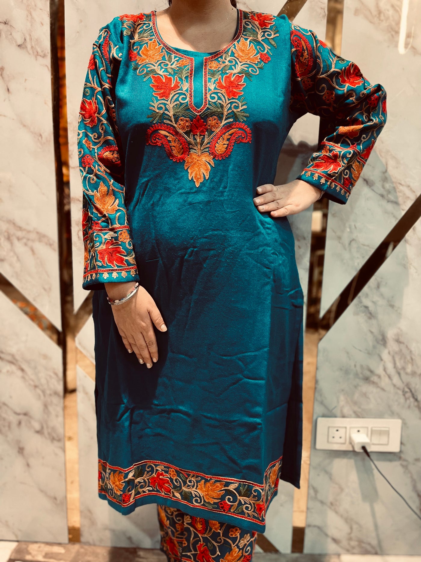 Beautiful  Kashmiri winter 🥶 Ready made cord set