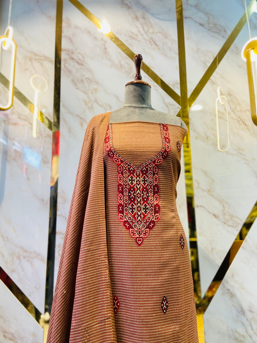 Premium Winter Kullu Suit (💯 % handmade powerloom )