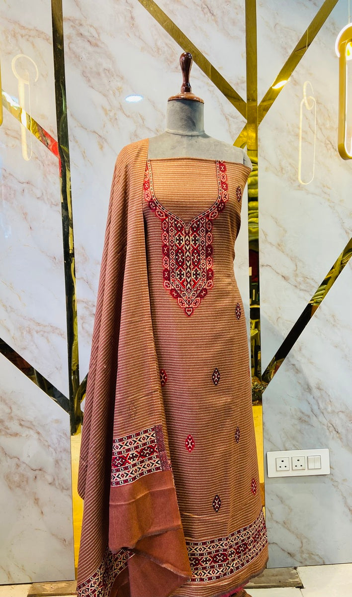 Premium Winter Kullu Suit (💯 % handmade powerloom )