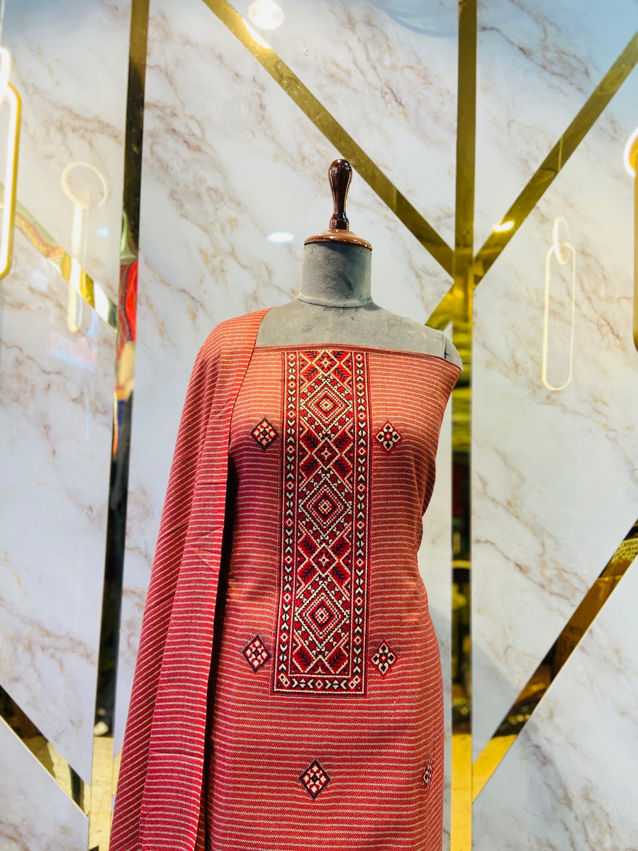 Premium Winter Kullu Suit (💯 % handmade powerloom )