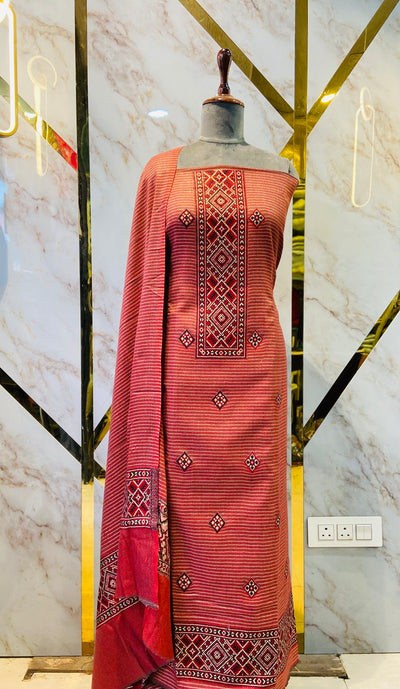 Premium Winter Kullu Suit (💯 % handmade powerloom )