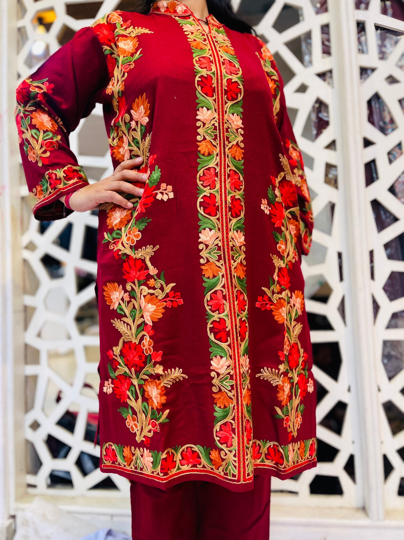 Beautiful Full Length Kashmiri winter 🥶 Ready made suit