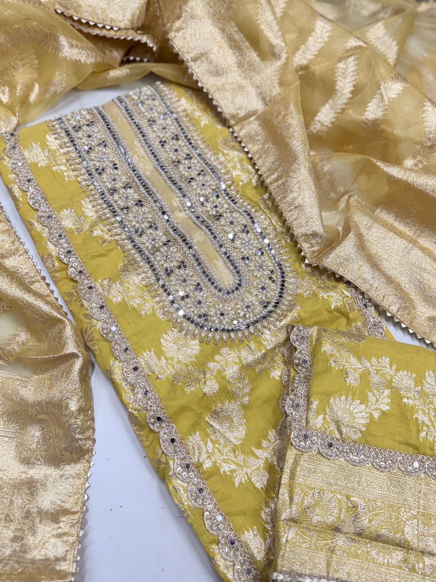 Party wear shimar silk suit – Aur Dikhao.