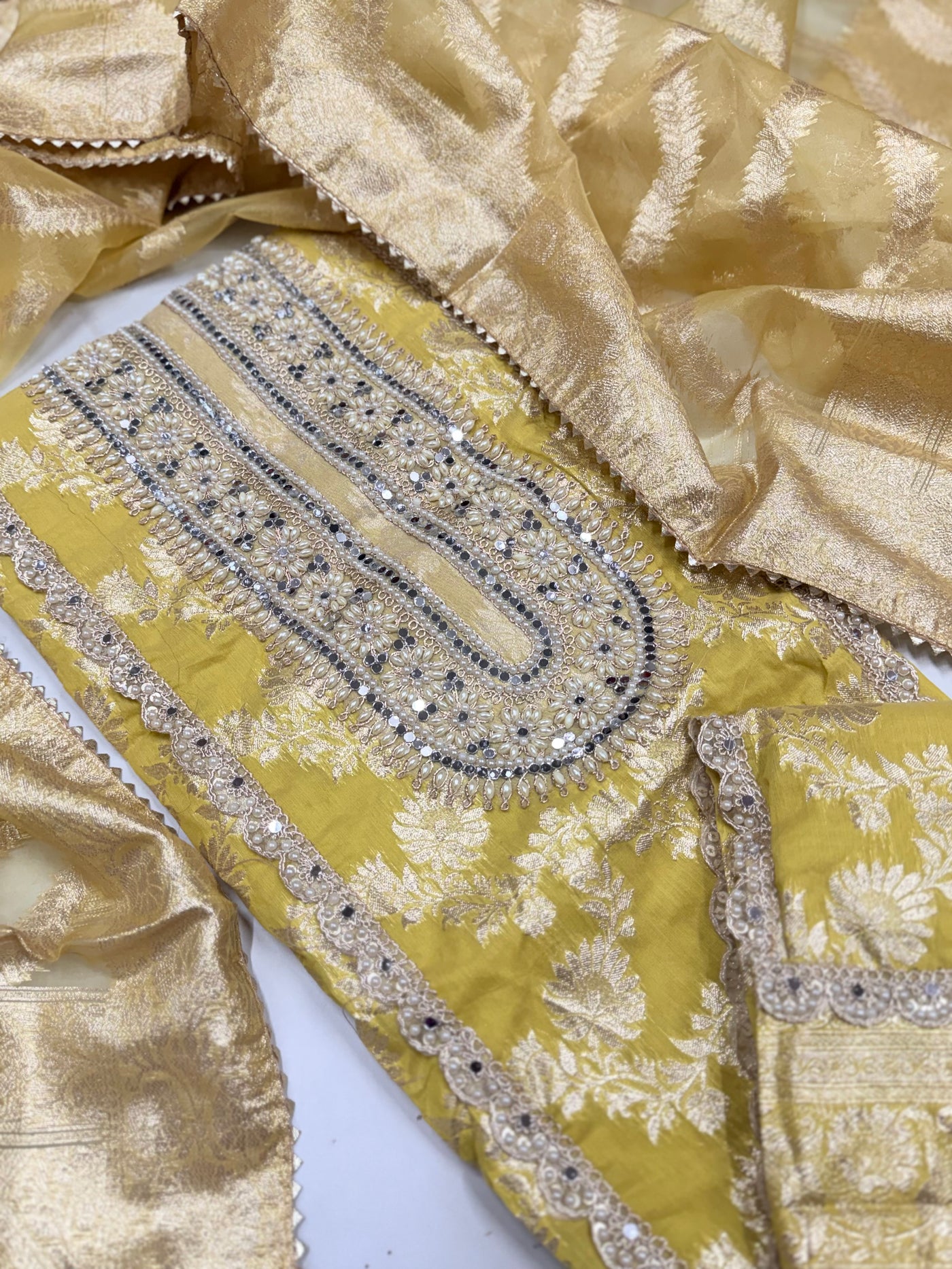 Party wear shimar silk suit – Aur Dikhao.