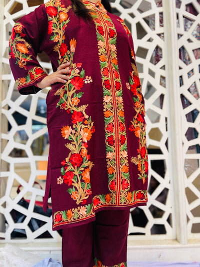 Beautiful Full Length Kashmiri winter 🥶 Ready made suit