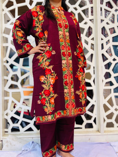 Beautiful Full Length Kashmiri winter 🥶 Ready made suit