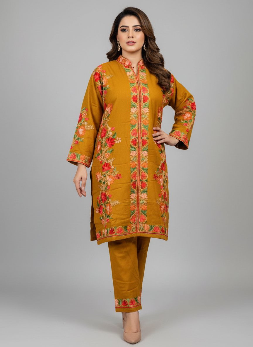 Beautiful Full Length Kashmiri winter 🥶 Ready made suit