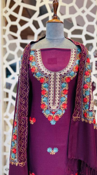 Kashmiri 🥶 winter pure suit (💯%handmade)