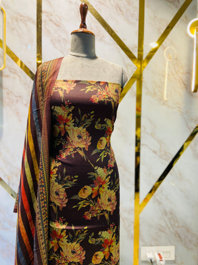 Premium Shimar Pashmina kani print Suit