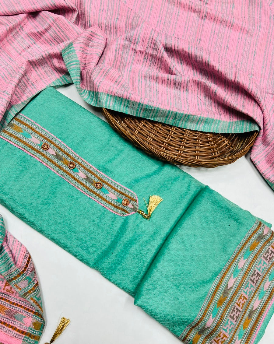 Premium Winter Kullu Suit (💯 % handmade powerloom )