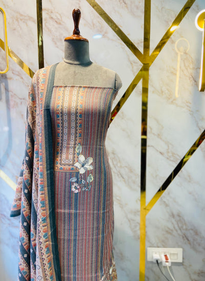 Premium Shimar Pashmina kani print Suit