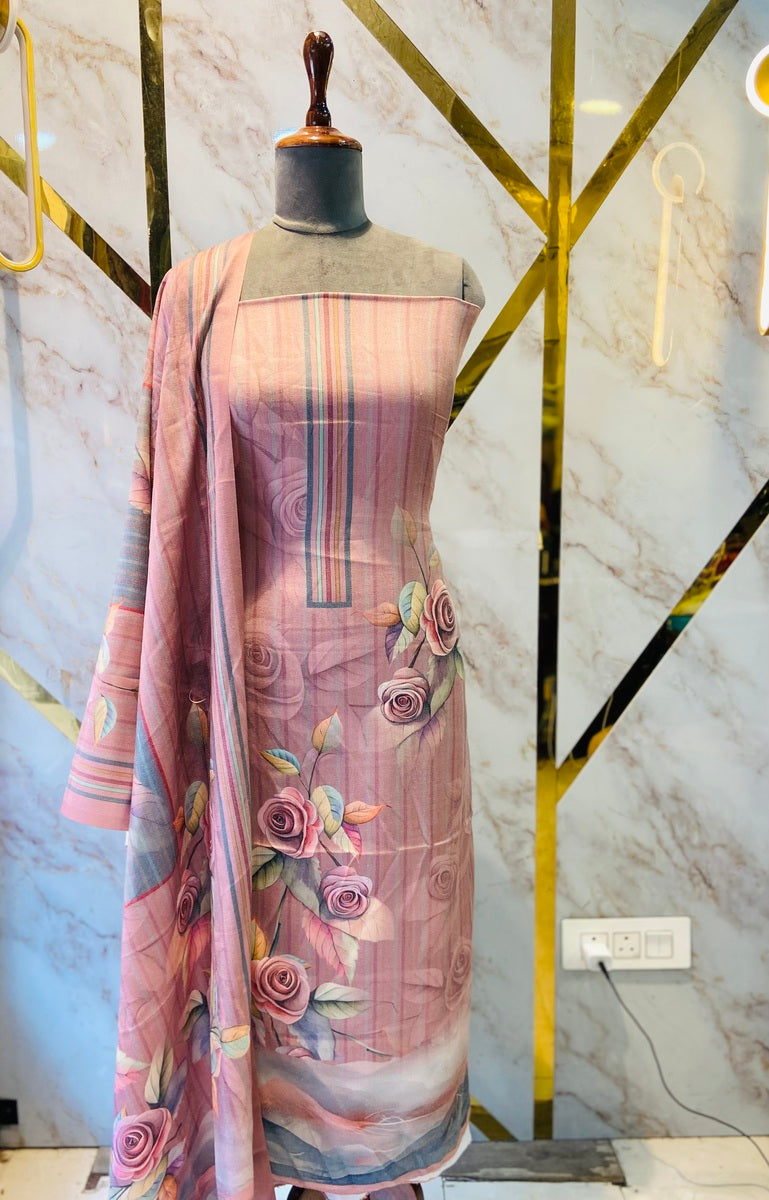 Premium Shimar Pashmina kani print Suit