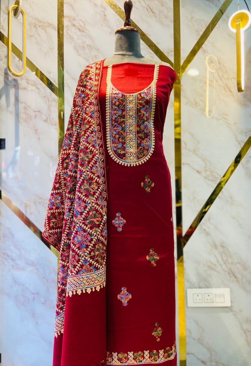 Kashmiri 🥶 winter pure suit (💯%handmade)