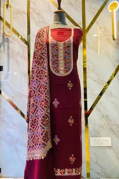 Kashmiri 🥶 winter pure suit (💯%handmade)