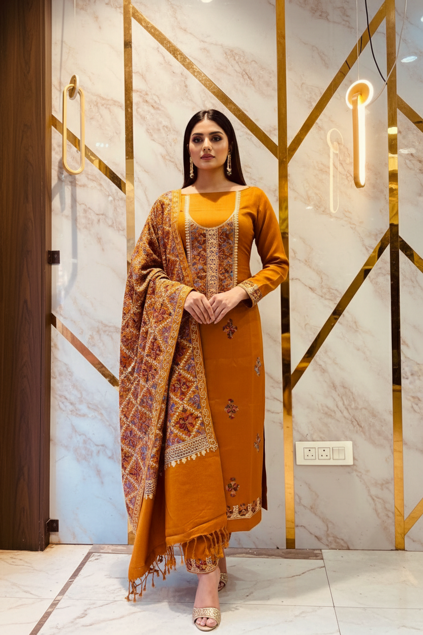 Kashmiri 🥶 winter pure suit (💯%handmade)