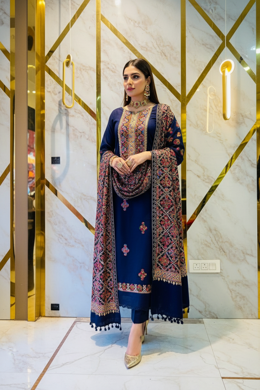 Kashmiri 🥶 winter pure suit (💯%handmade)