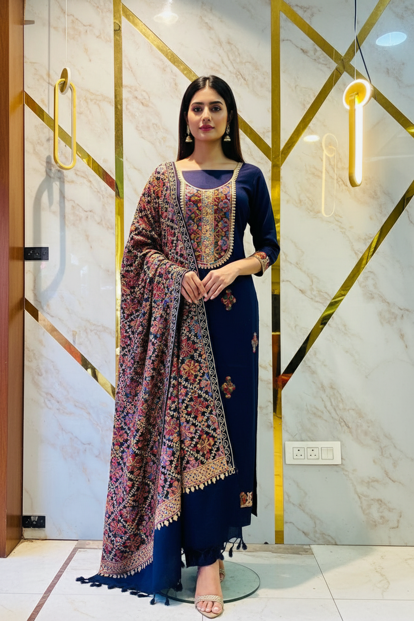 Kashmiri 🥶 winter pure suit (💯%handmade)