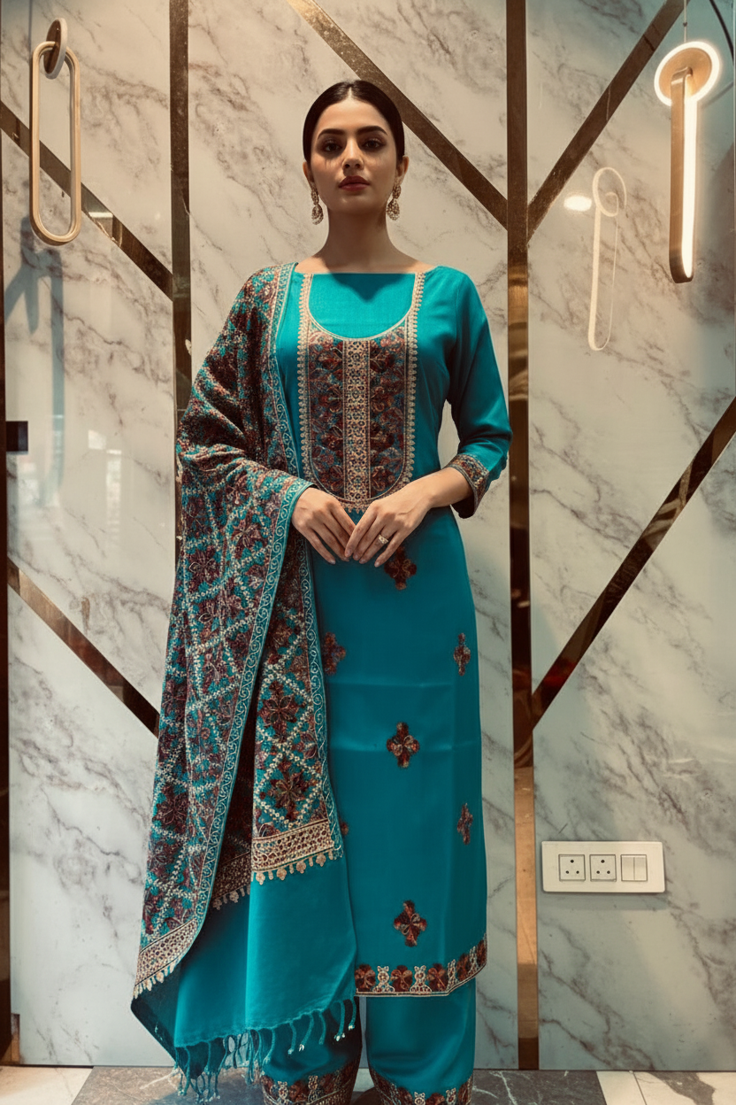 Kashmiri 🥶 winter pure suit (💯%handmade)