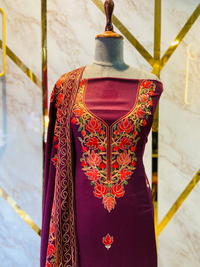 Kashmiri 🥶 winter pure suit (💯%handmade)