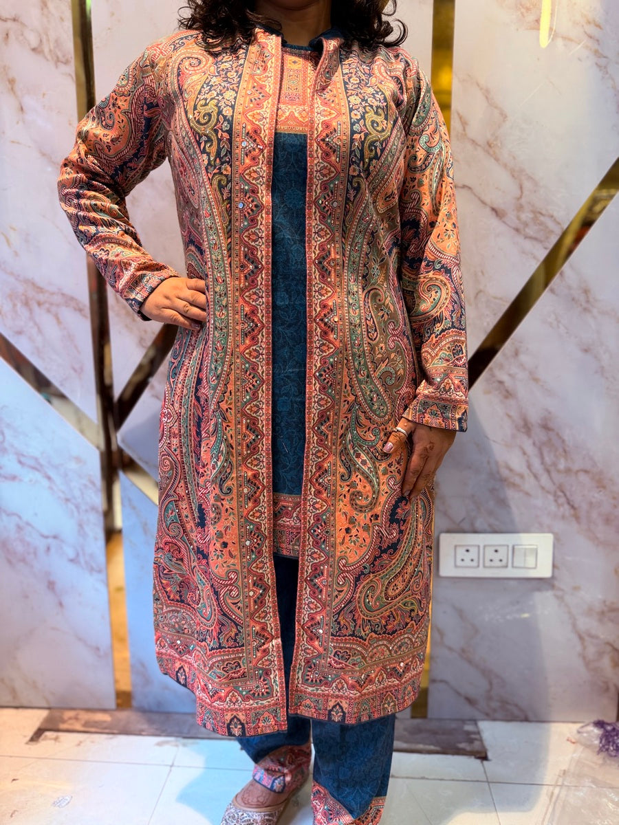 Beautiful Kashmiri winter 🥶 Ready made jacket suit