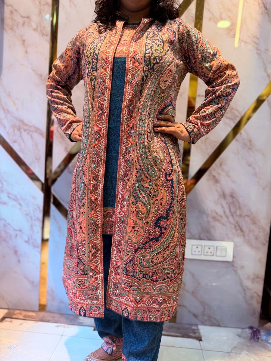 Beautiful Kashmiri winter 🥶 Ready made jacket suit