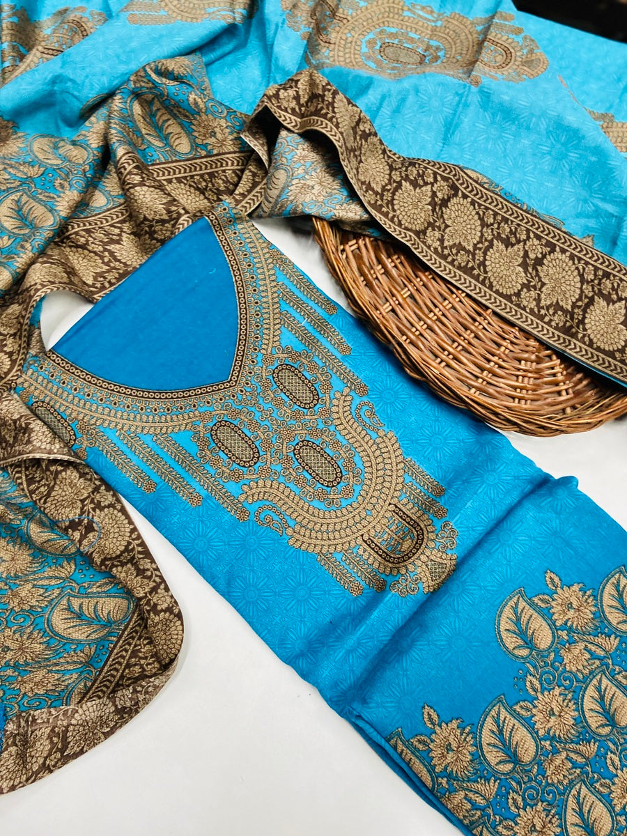 Premium pashmina Digital Print Winter 🥶 Suit