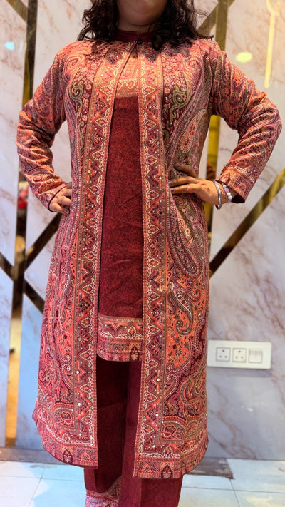 Beautiful Kashmiri winter 🥶 Ready made jacket suit