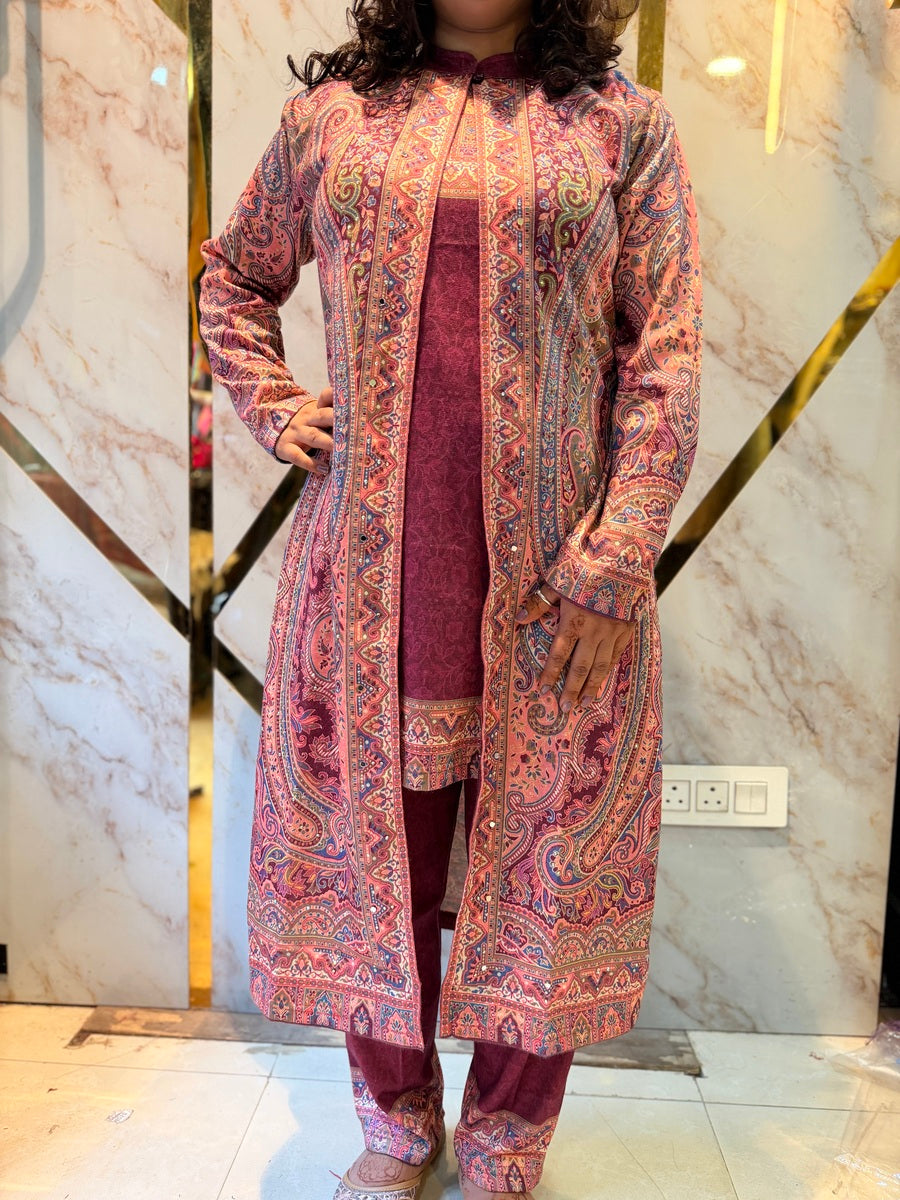 Beautiful Kashmiri winter 🥶 Ready made jacket suit