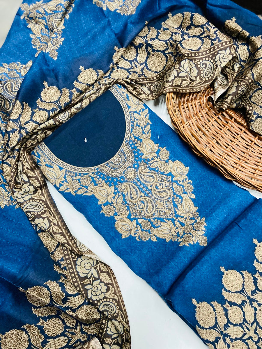 Premium pashmina Digital Print Winter 🥶 Suit